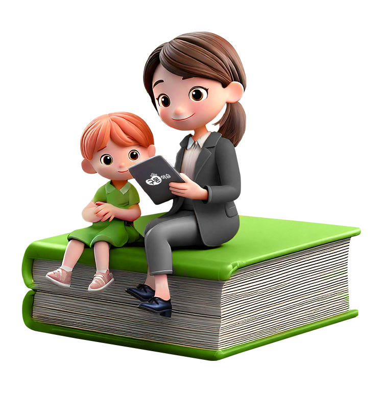 선생님과 아이 이미지